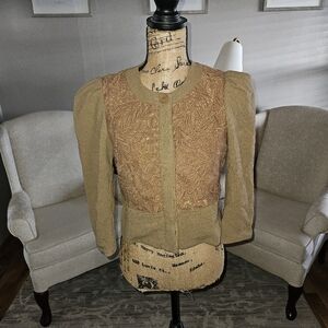 Tibi silk & wool cropped jacket size 6